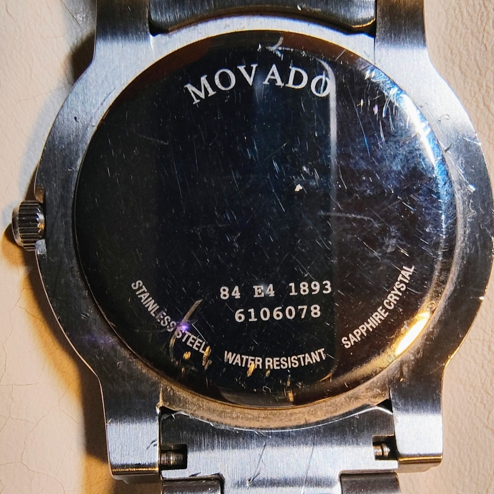 Movado Black and Silver Men's Watch - Picture 5 of 6